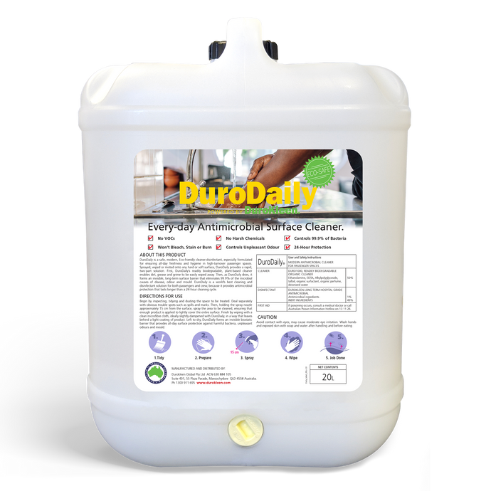 DuroDaily 2in1 Antimicrobial Cleaner 20L BULK WITH TAP