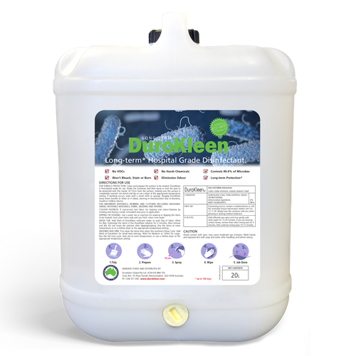 DuroKleen Long-Term Antimicrobial Disinfectant 20L Bulk Container